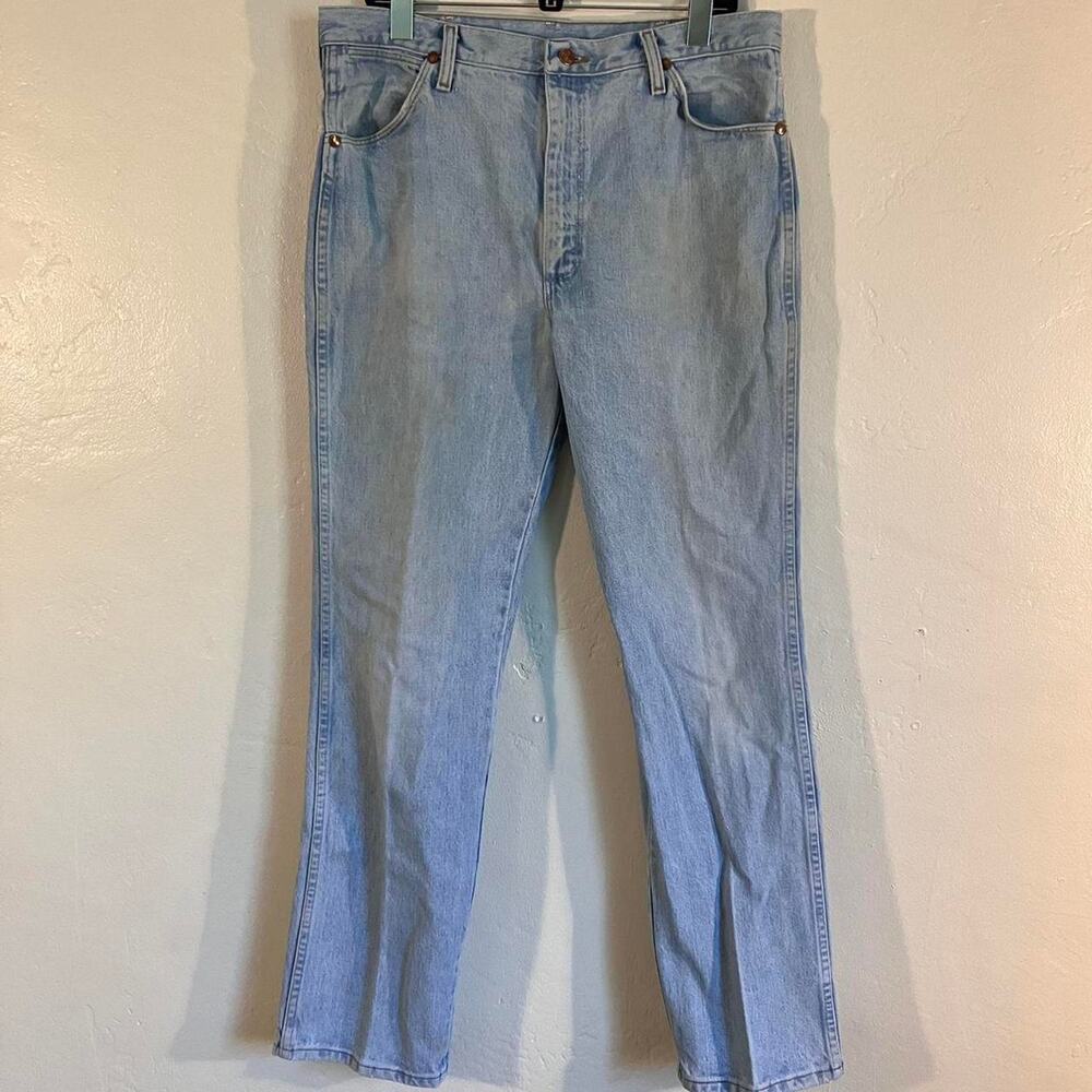 Vintage 80s Wrangler Light Wash Denim Cowboy‎ Western Jeans